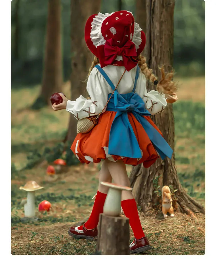 Handmade Little Red Mushroom Costume Set