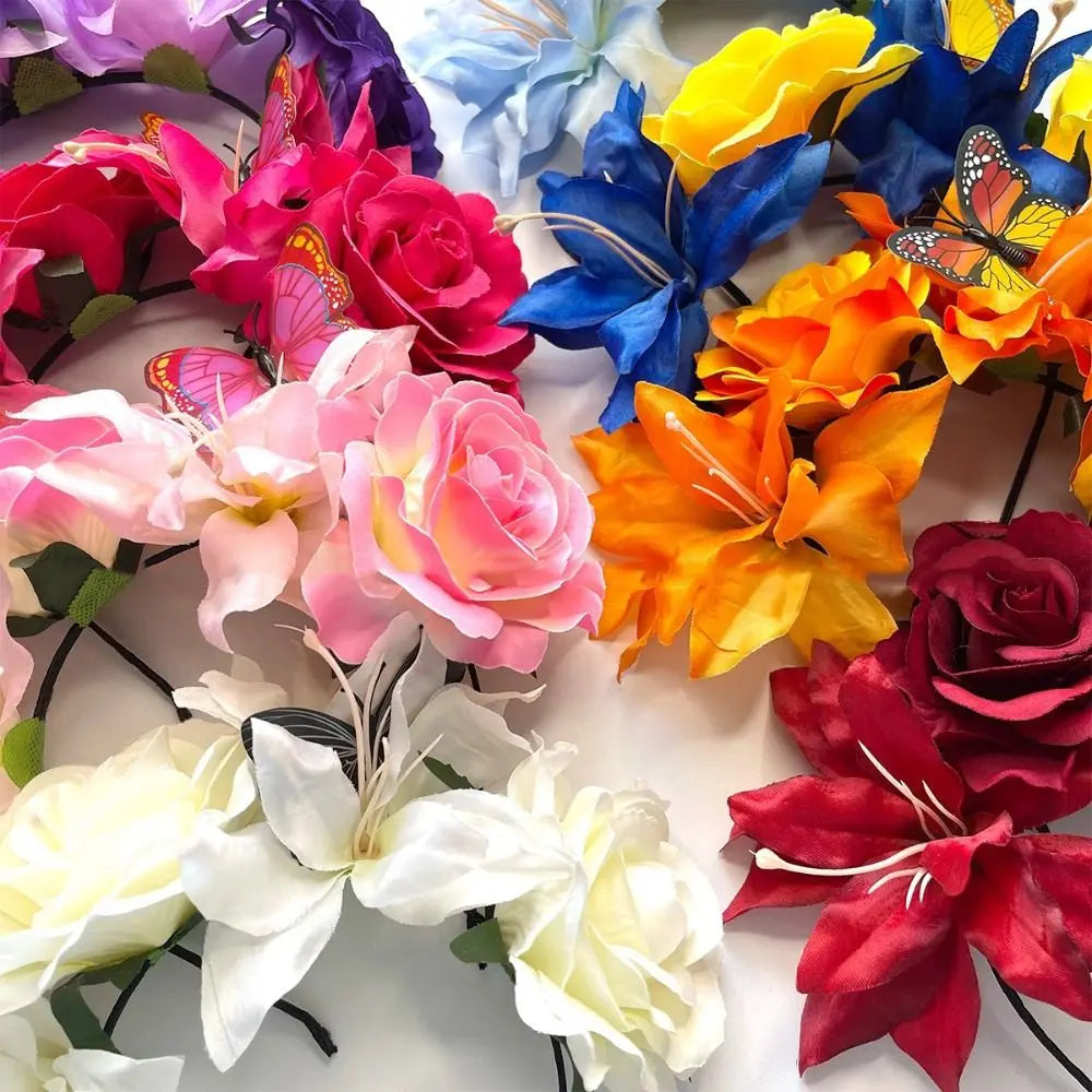 Butterfly Rose Floral Fascinators