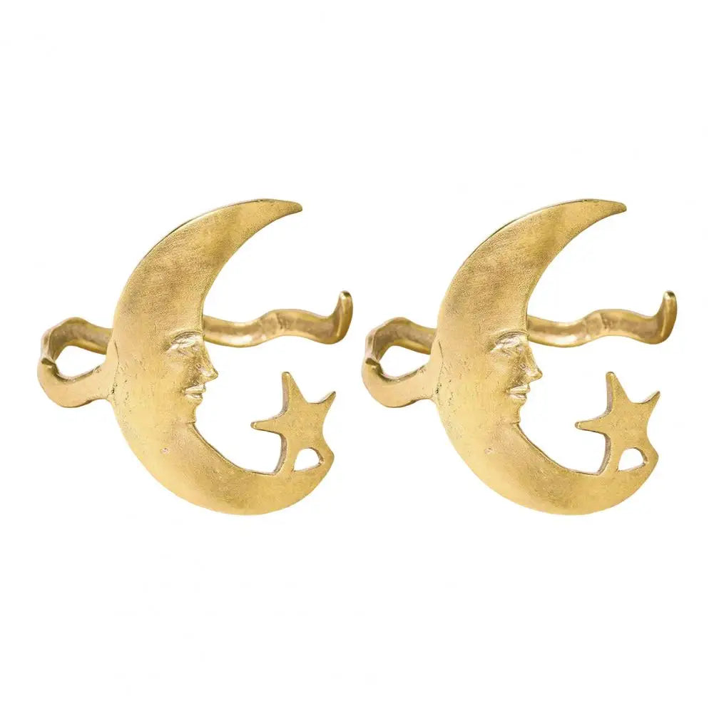 Golden Moon Star Arm Cuff Bracelet Bangle