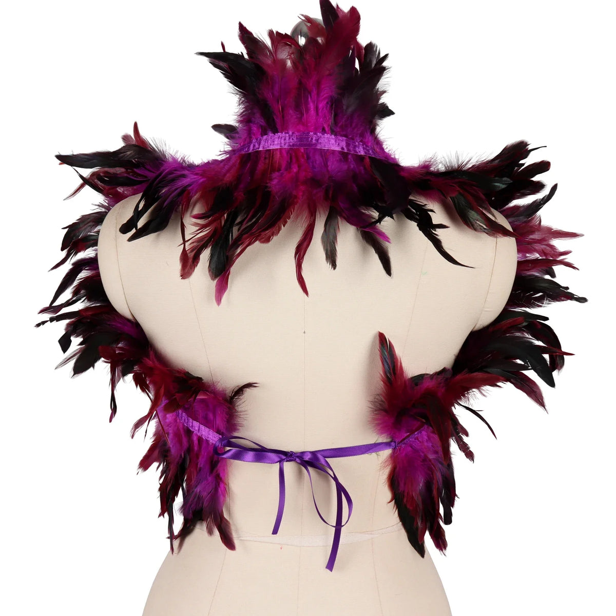 Feather Shoulder Epaulettes Festival Rave Wear
