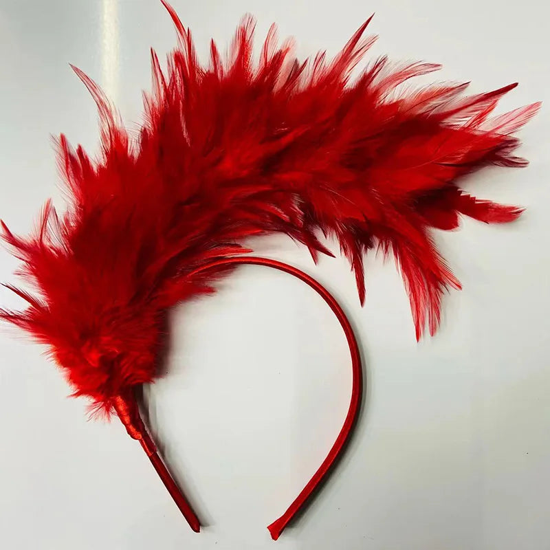 1920s Feather Fascinator Tea Party Headband