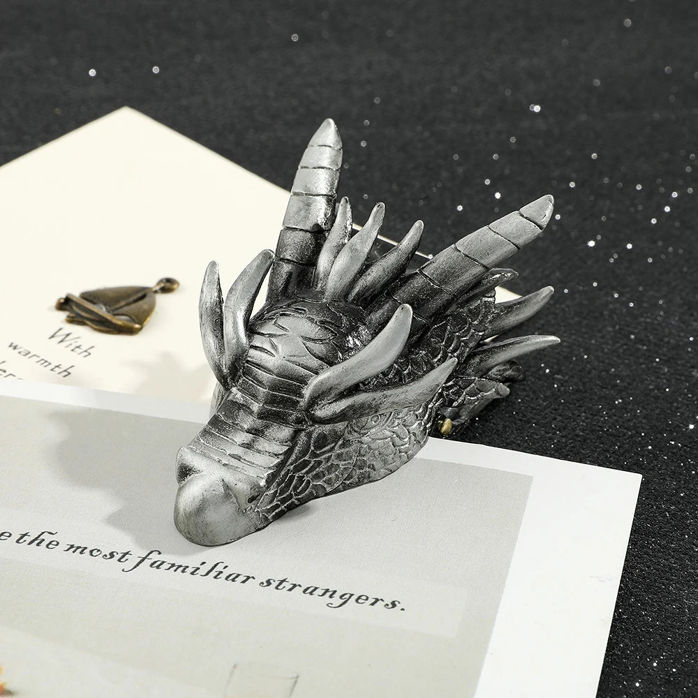 Dragon Head Metal Bookmarks for Book Lovers