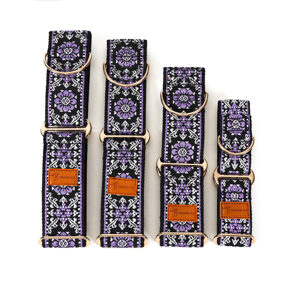 Embroidered Pet Collar Adjustable Small-Large Dog Accessories