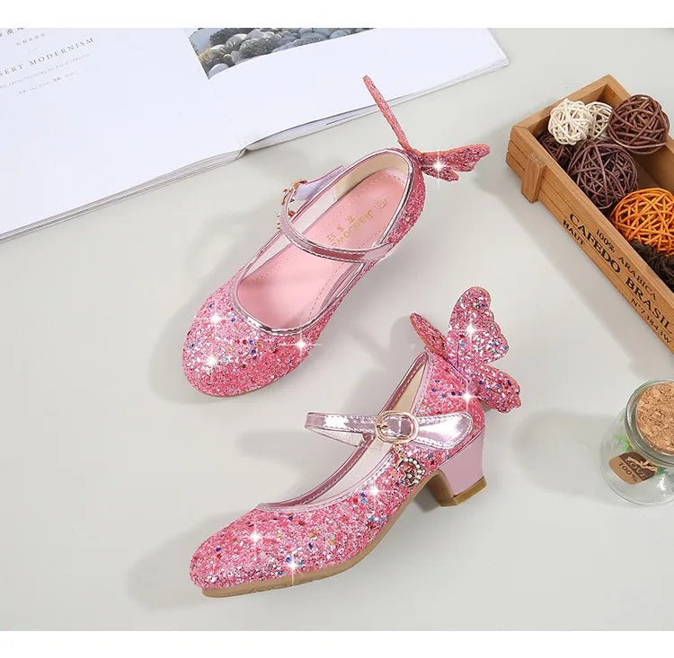 Magical Glittery Butterfly Girls Shoes