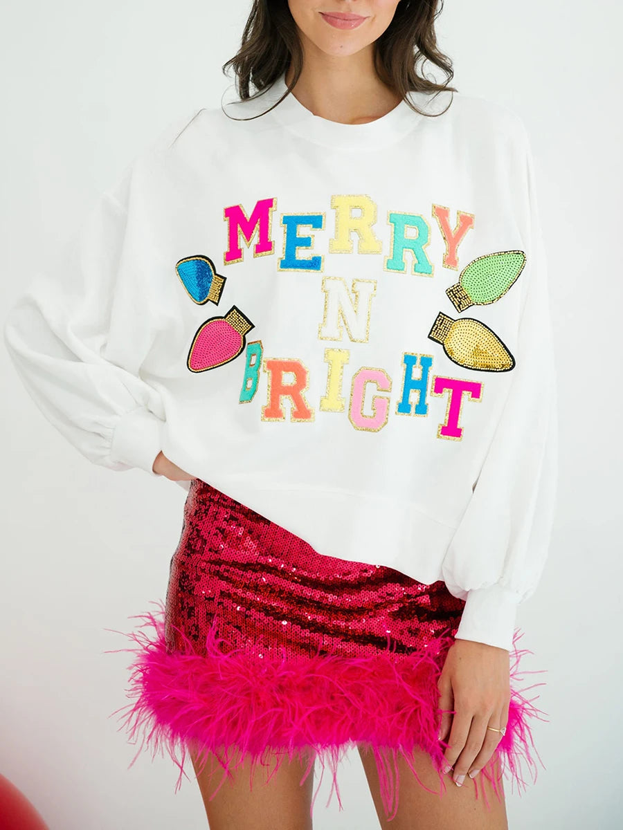 Better Not Pout Sweatshirt Sparkly Rhinestone Christmas Sweater