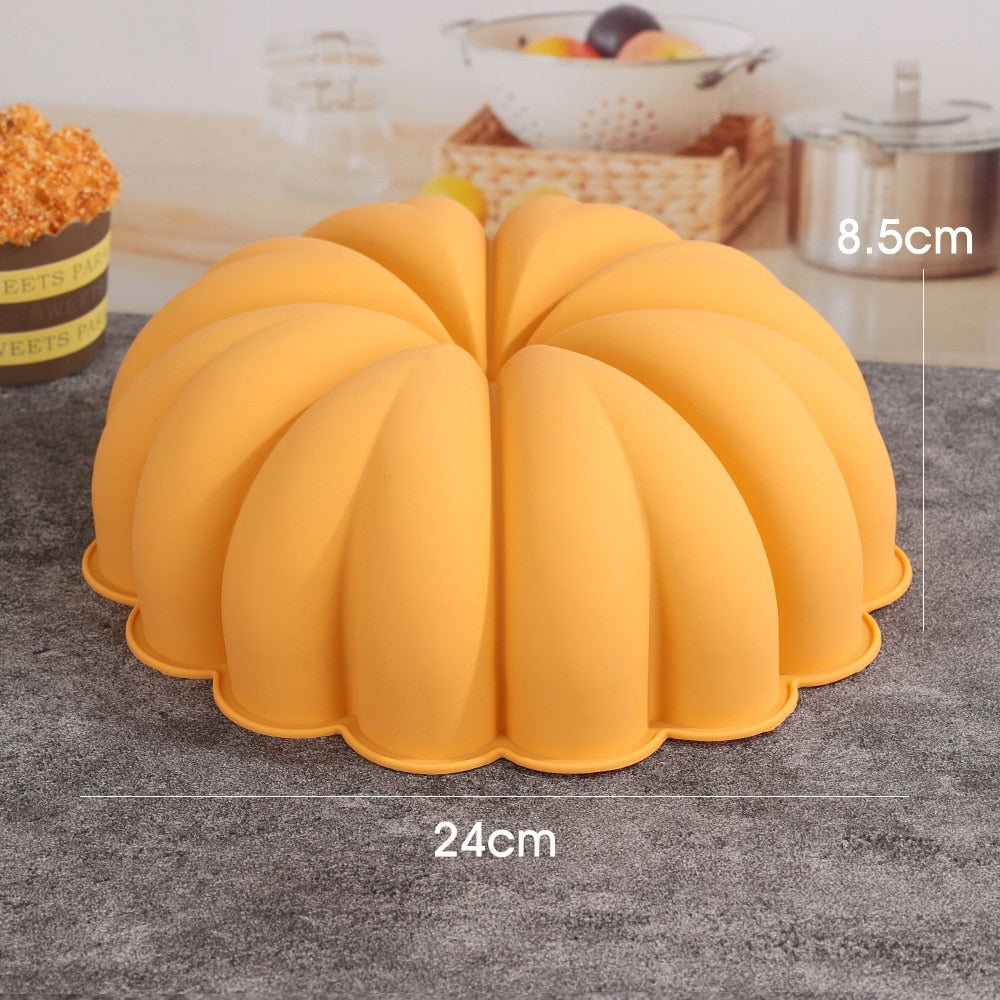 Harvest Halloween Pumpkin Pinecone Baking Soap Chocolate Candle DIY Craft Silicone Mould