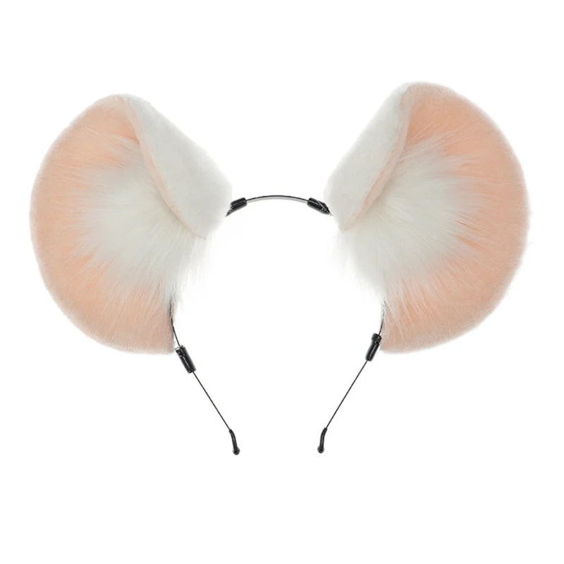Plush Mouse Ears Headband Tea Party Mouse Costume