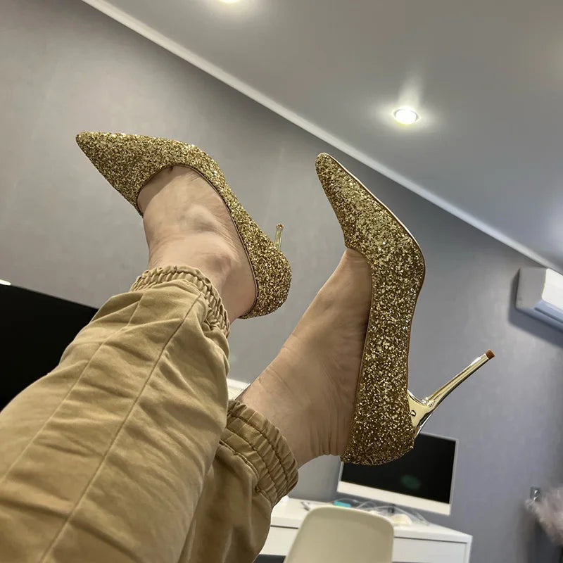 Magical Glittery High Heels in EIGHT Colours