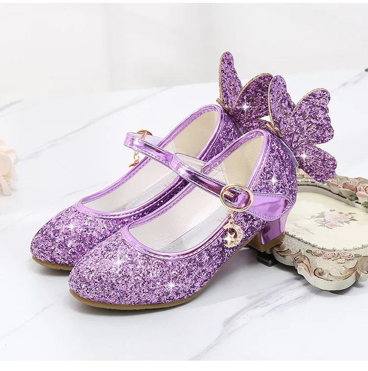 Magical Glittery Butterfly Girls Shoes