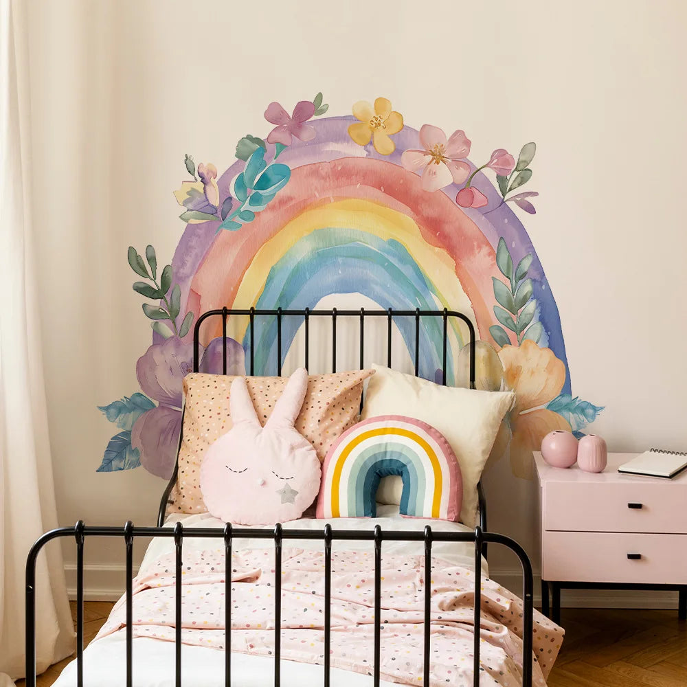 Large Rainbow Wall Sticker Childrens Room Mural