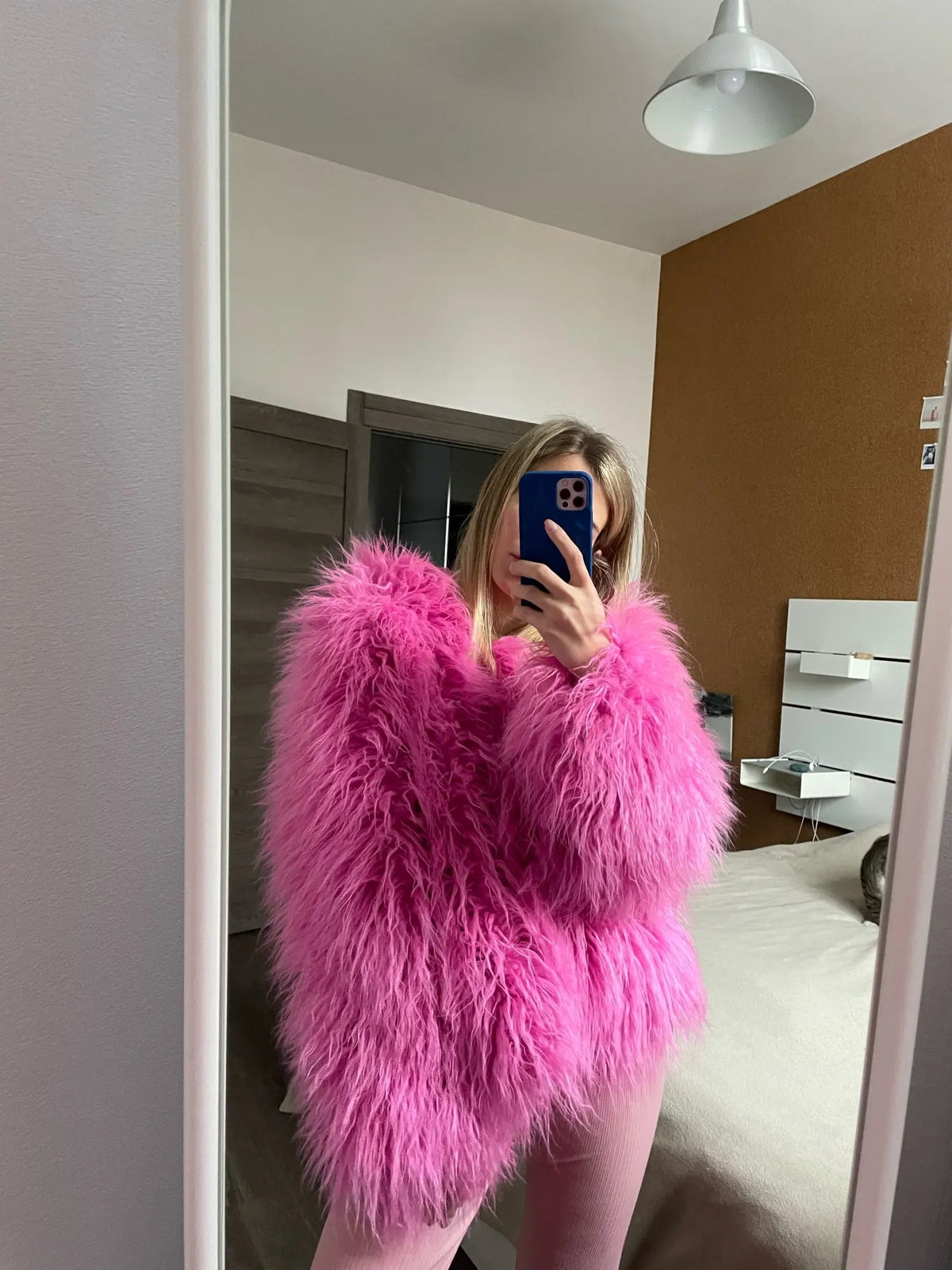 Faux Fur Coats Y2k Punk Rave Winter Jackets