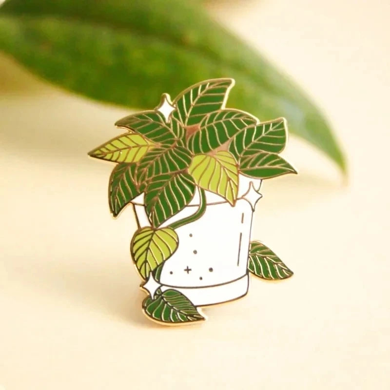 Wildflower Botanical Enamel Pins Badges