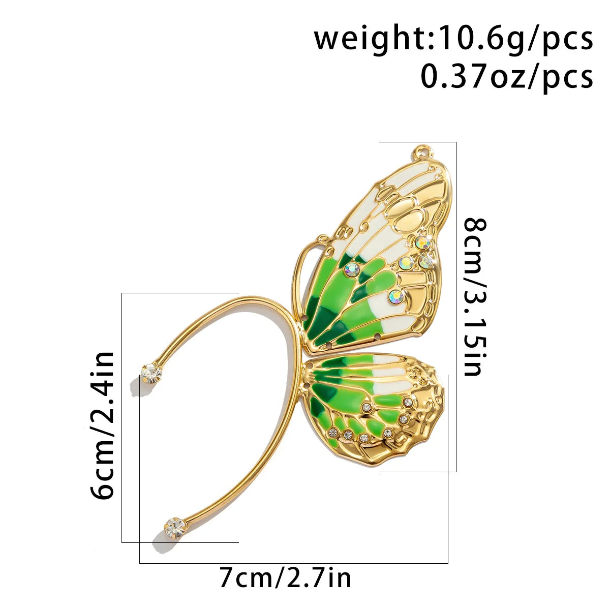 1PC Butterfly Ear Clips