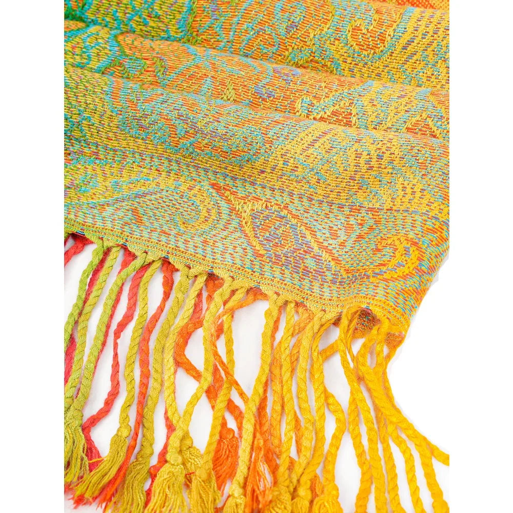 Rainbow Pashmina Scarfs Large Soft Warm Shawl Wrap