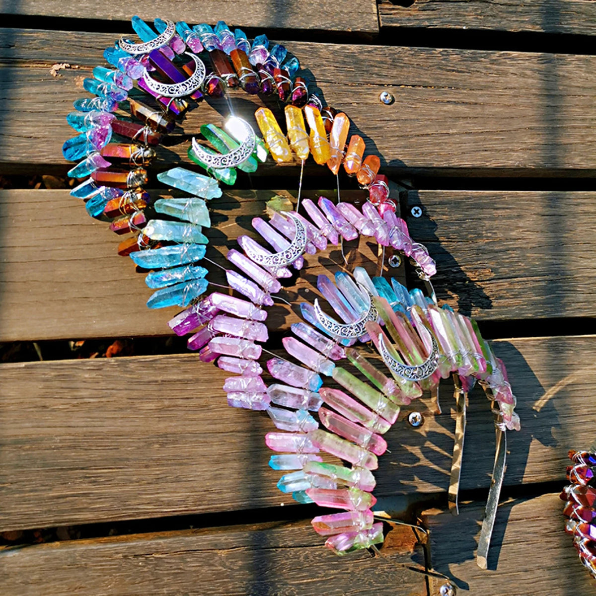 Goddess Crowns Raw Crystal Quartz Tiara Headbands