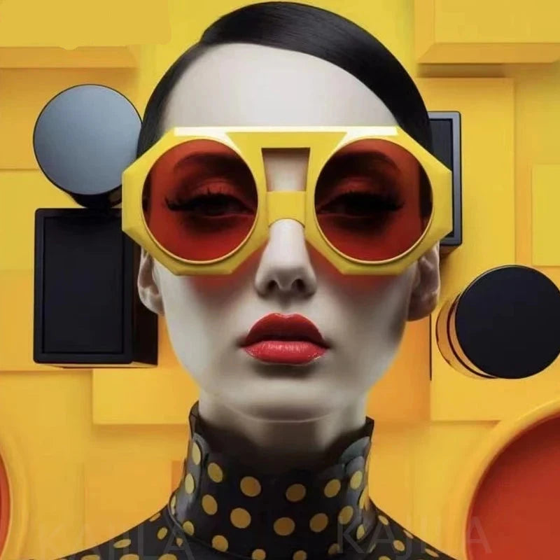 Oversized Futuristic Punk Sunglasses
