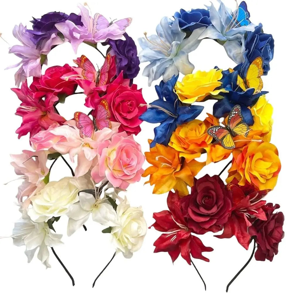 Butterfly Rose Floral Fascinators