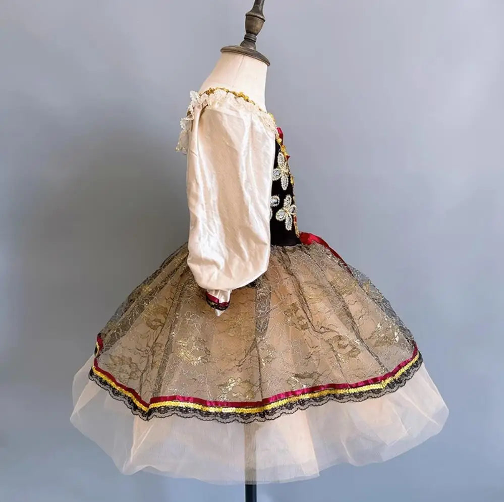 Giselle Professional Ballet Tutu Long Skirt Tulle Dancing Dress