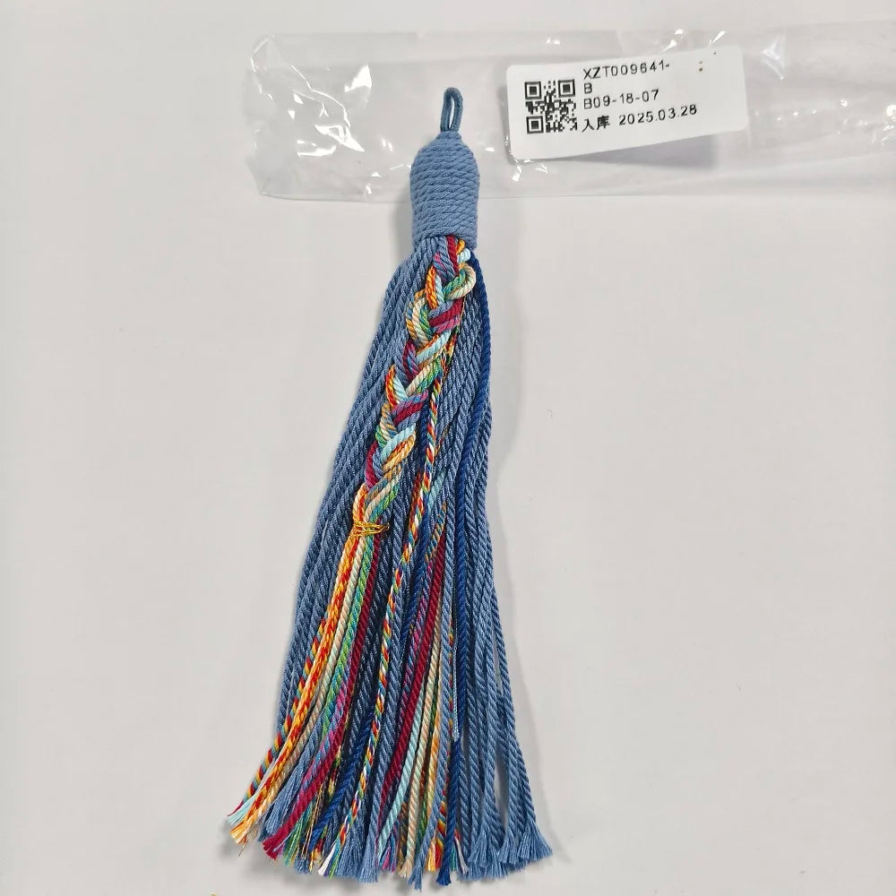 11cm Hand Twisted Cotton Thread Tibetan Style Tassel DIY Bookmark Crafts Jewellery Making Accessories Pendant DIY Car Decoration