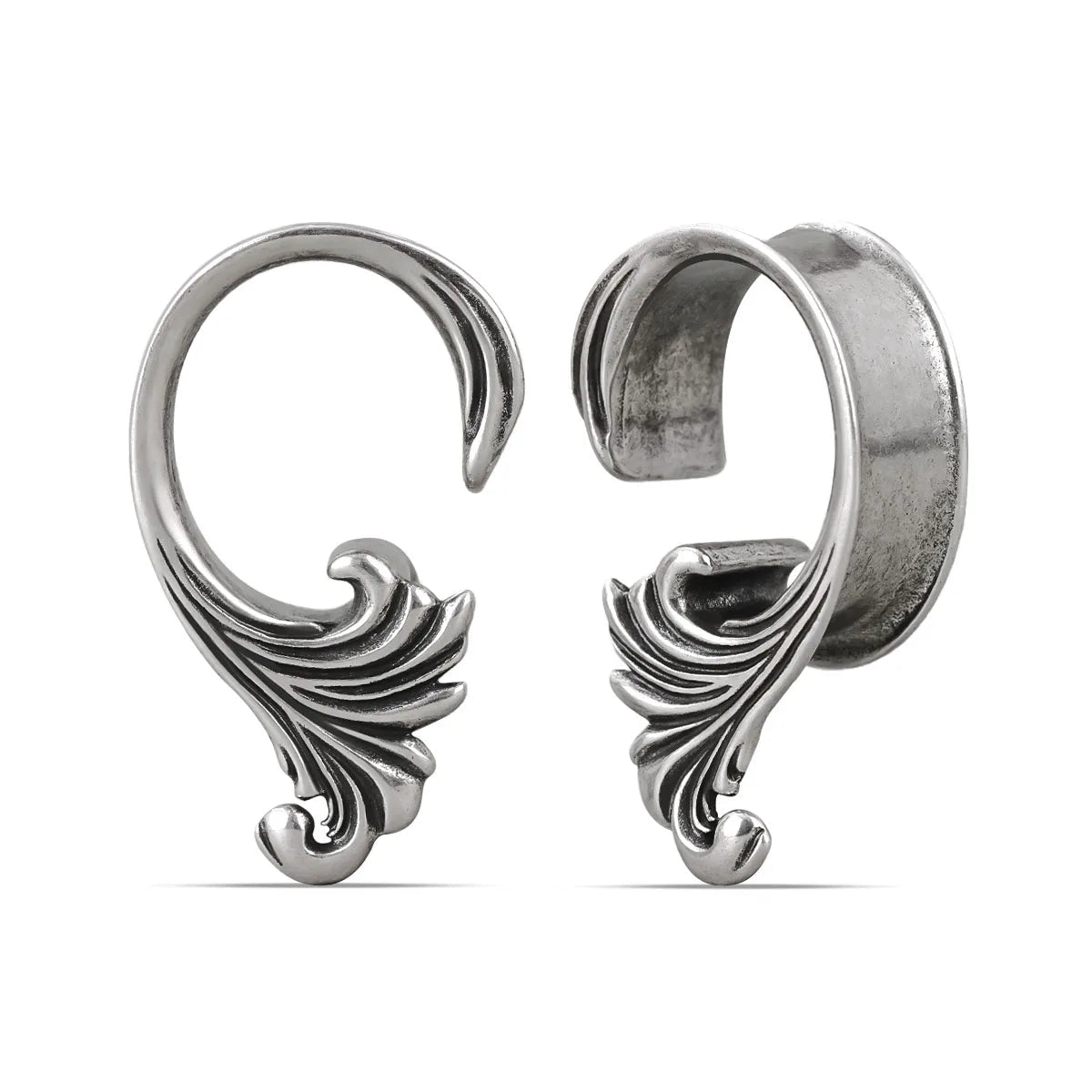 2PCS Ocean Wave Scroll Ear Tunnels Plugs Gauges Stretchers Expander Body Piercing Jewellery Ear Stretching Gauges
