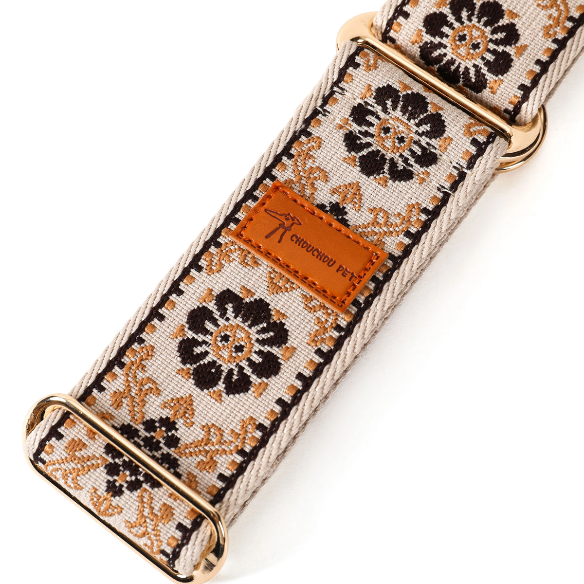 Embroidered Pet Collar Adjustable Small-Large Dog Accessories