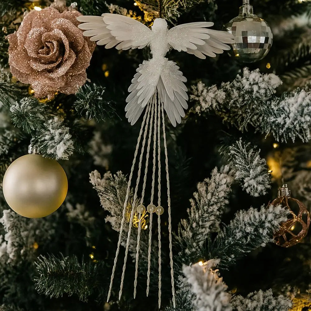 39cm Hummingbird Decoration Glitter Christmas Bird Handmade Xmas Ornaments
