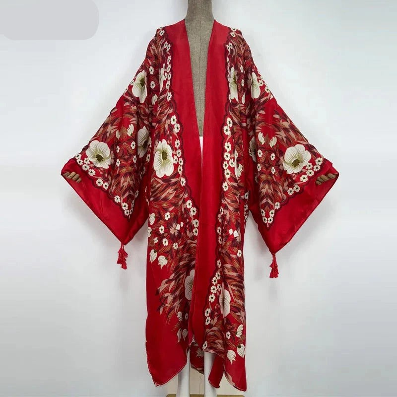 Ari's Boho Open Kimono Kaftan Cover Up