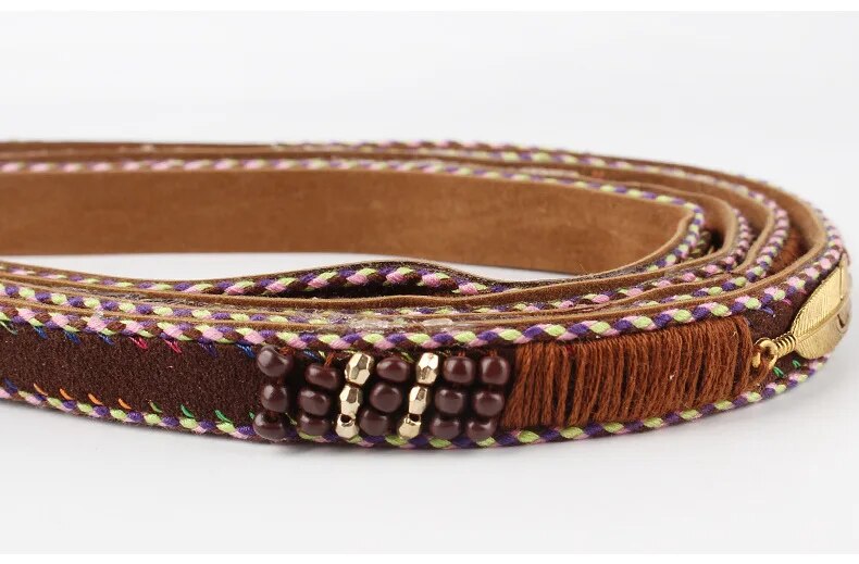 Golden Feather Hat Bands Hand-Wound Hat Belt