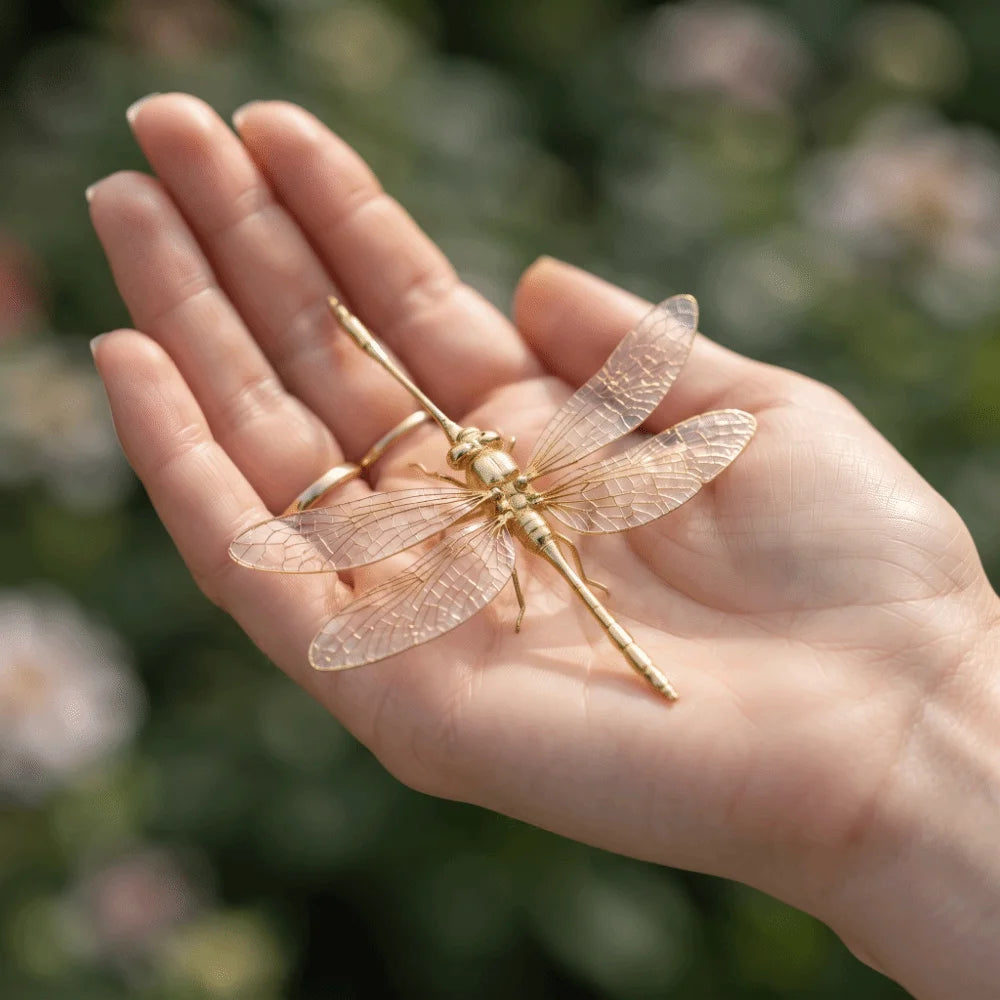 Handmade Dragonfly Ornament Tea Pet Decor Figurine