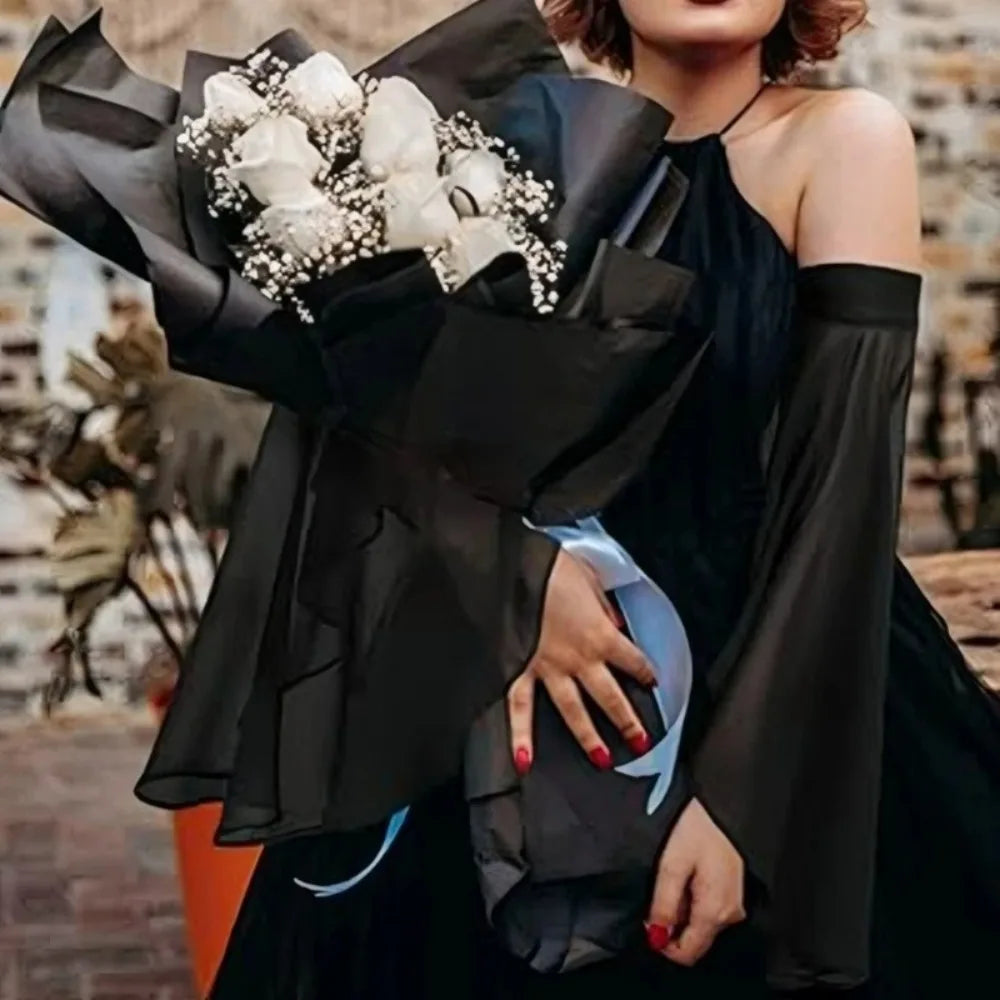 Long Tulle Detachable Sleeves
