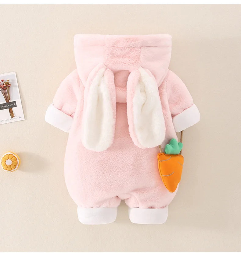 Easter Bunny Baby Toddler Rompers with Carrot Bag