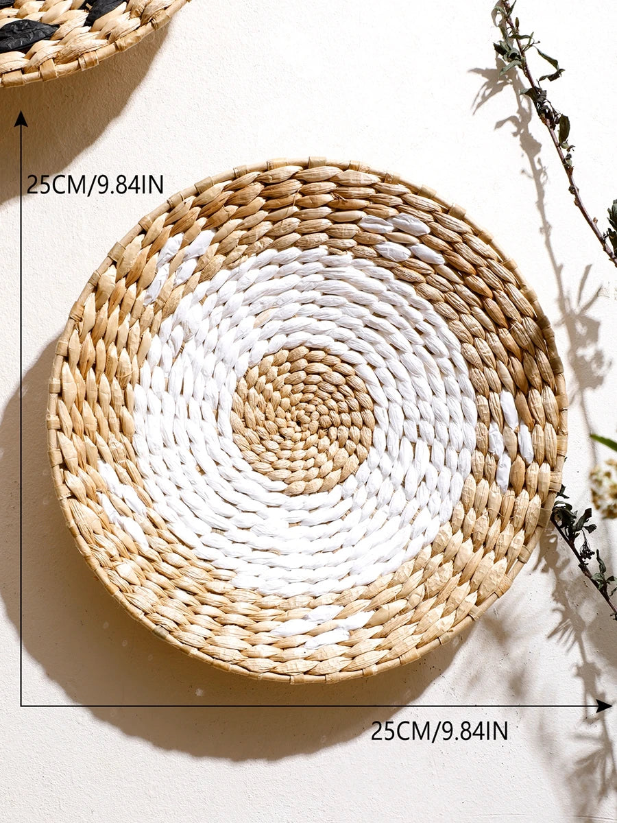 Seagrass Wall Basket Boho Home Decoration Handmade Natural Wall Art