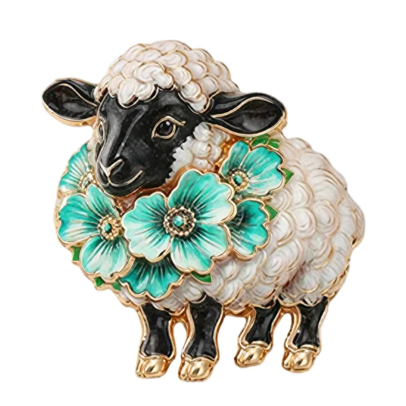 Sheep Brooches 6 Colours