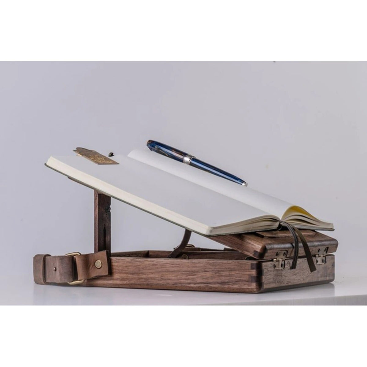 Wandering Writers Artists Wooden Messenger Box Bag Organiser