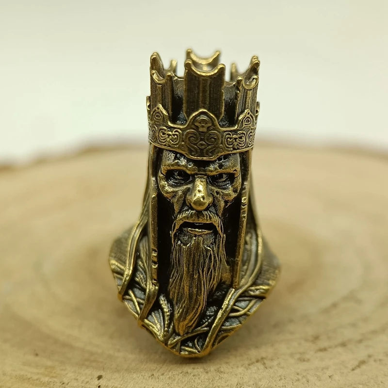 Pope Brass Paracord Bead Dreadlock Beard Beard