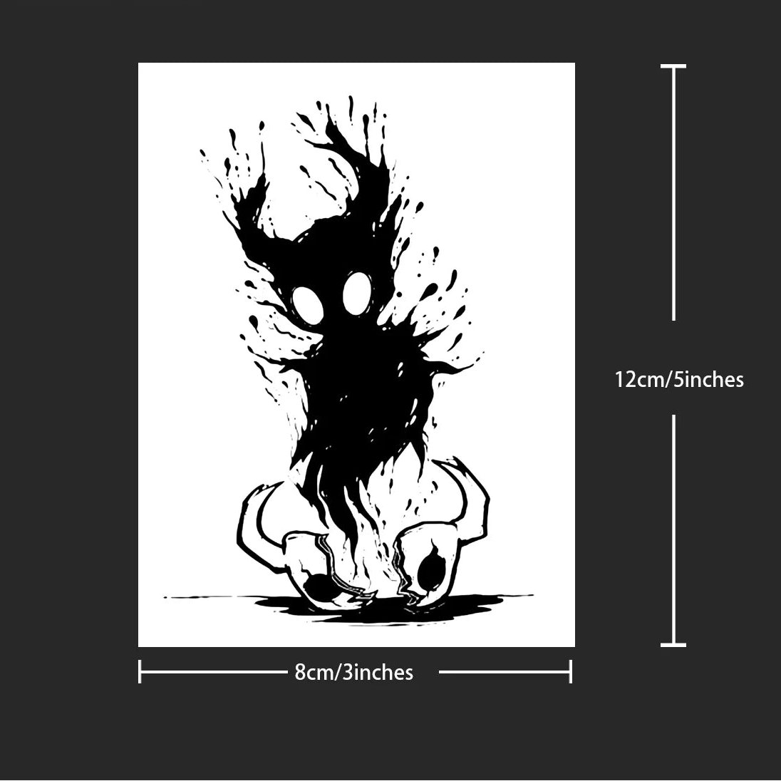 The devil is out of body Temporary Tattoo
