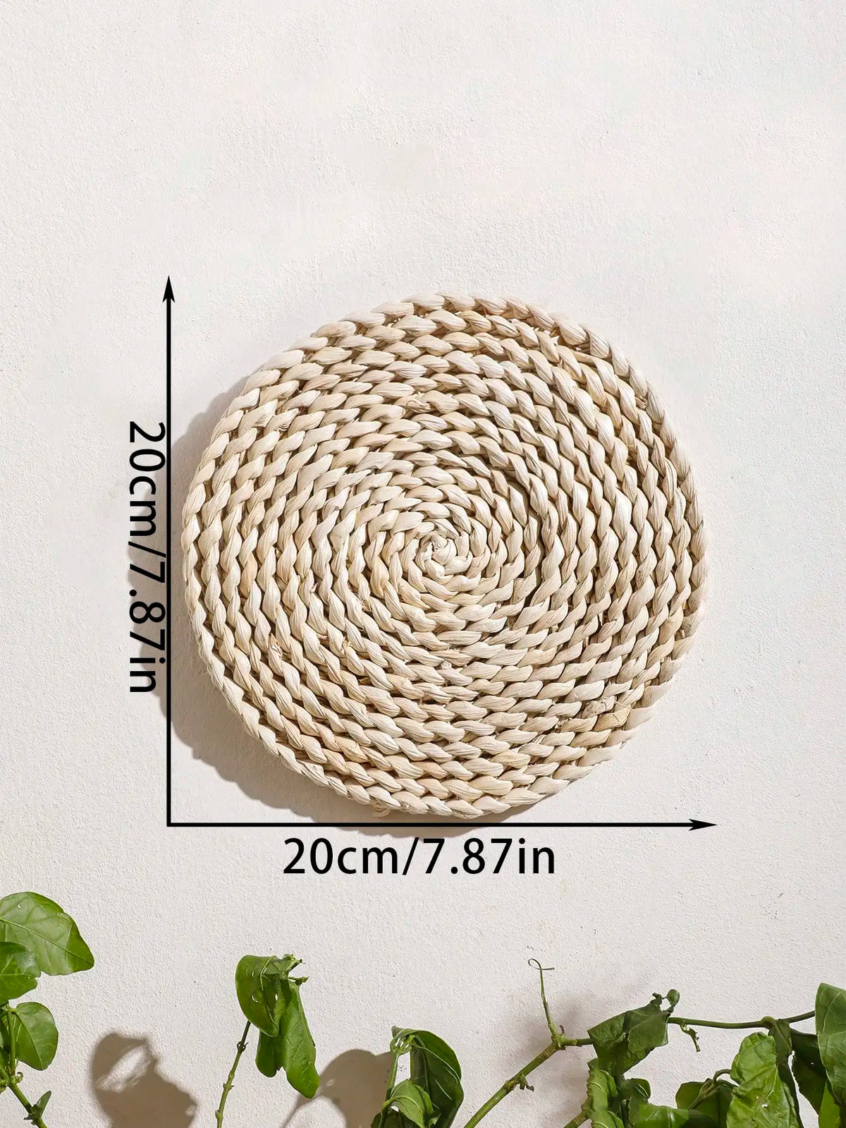 Seagrass Wall Basket Boho Home Decoration Handmade Natural Wall Art