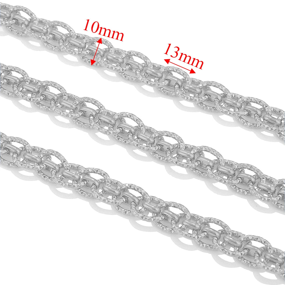 1meter PVD Gold Plated Stainless Steel Thick Large Heavy Chains Necklace Bracelet DIY Jewellery Making Finding