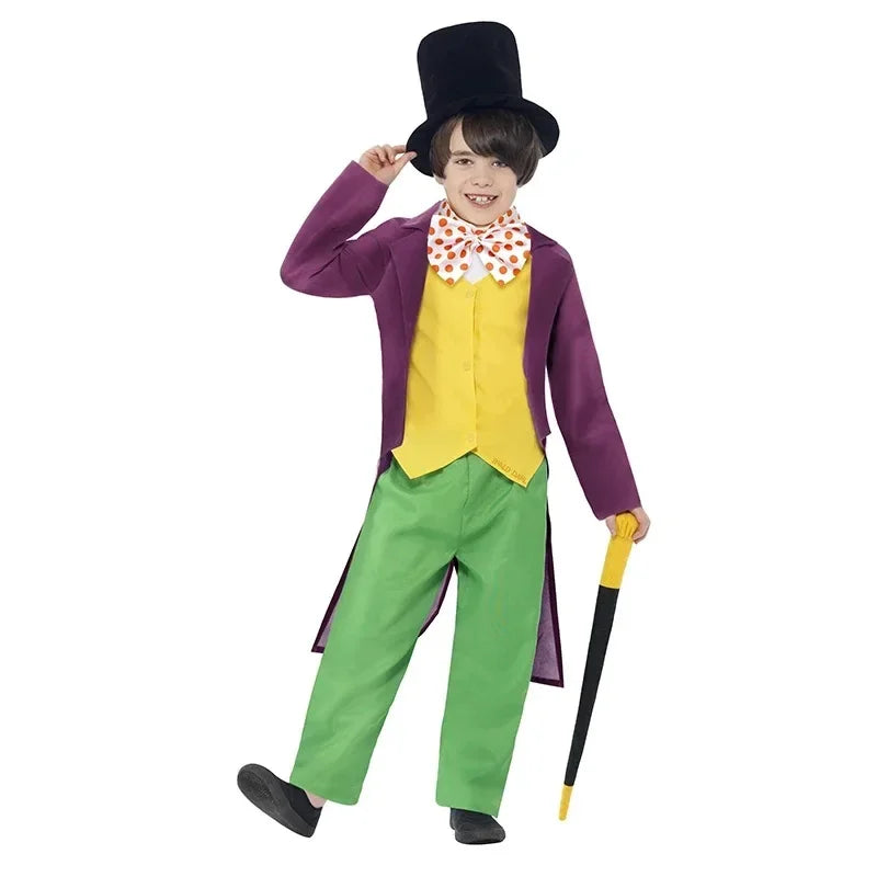 Willy Wonka Charlie and the Chocolate Factory Oompa Loompa Cosplay Book Week Halloween Costumes