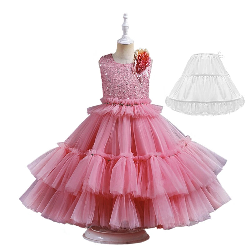 Cupcake Fluffy Tulle Tiered Party Dresses