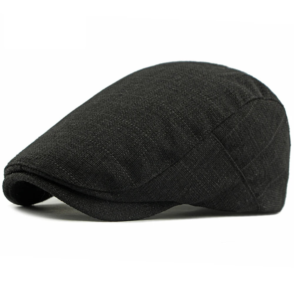 Breathable Linen Cabbie Beret Caps