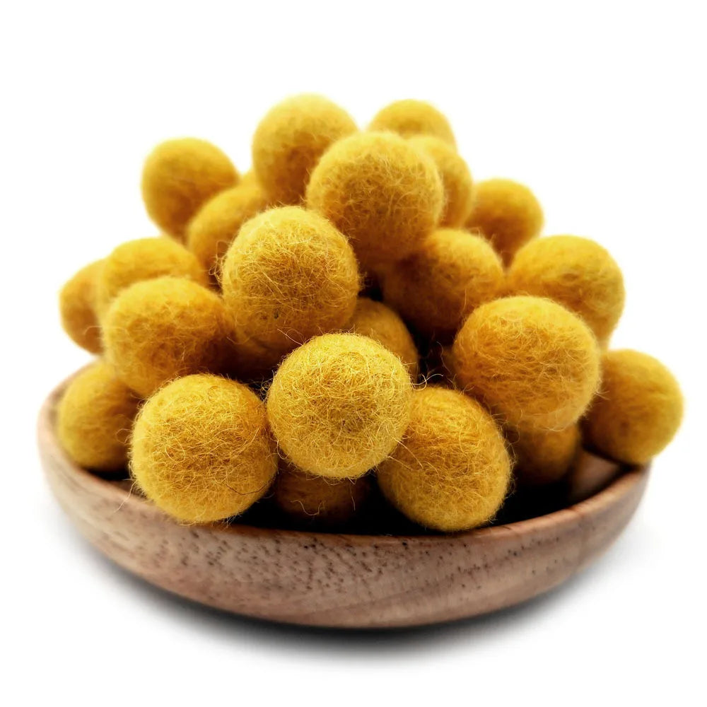 FIFTY 2cm Wool Felt Balls 100% Wool DIY Handmade Craft Supplies