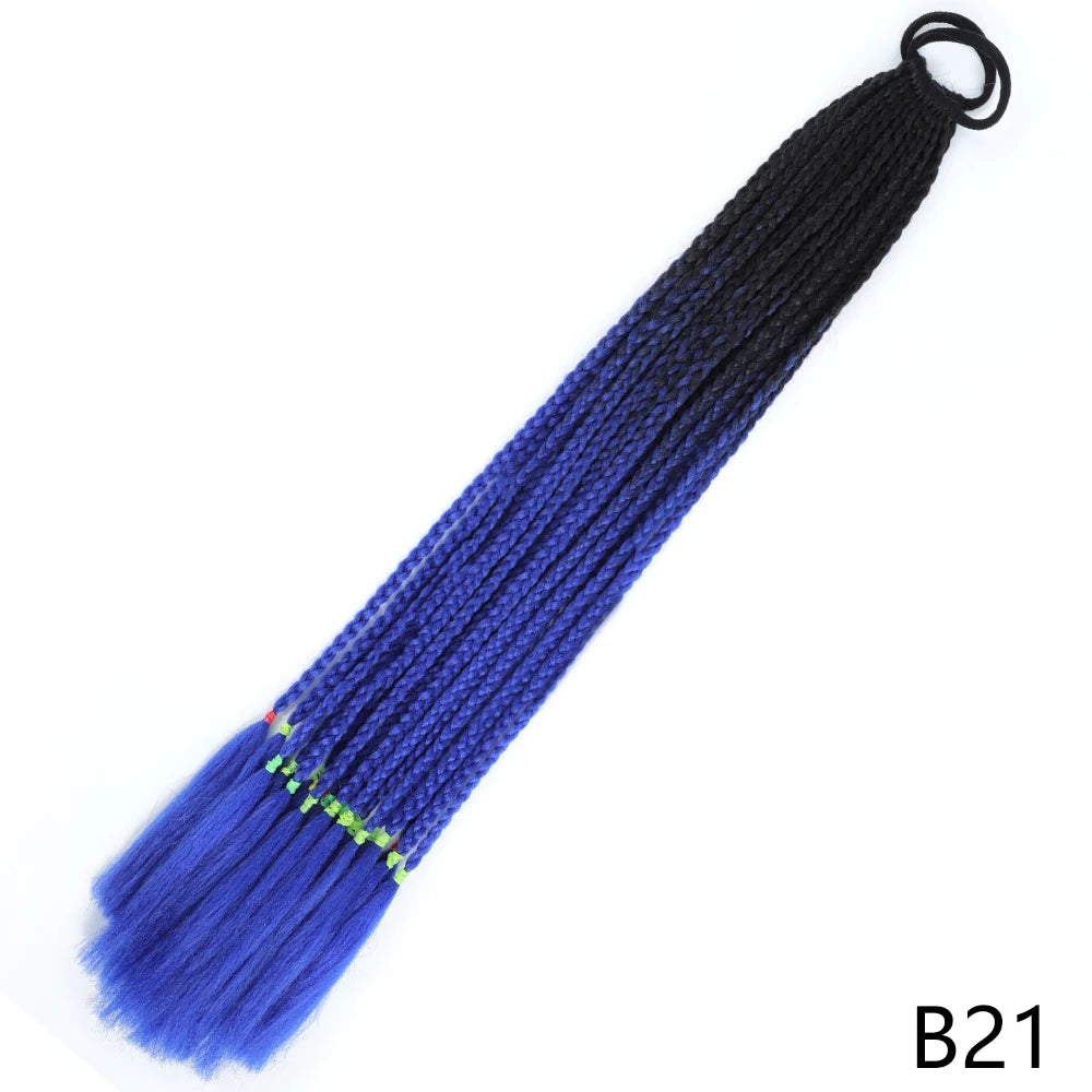 Long Braided Ponytail Hair Extensions 60CM