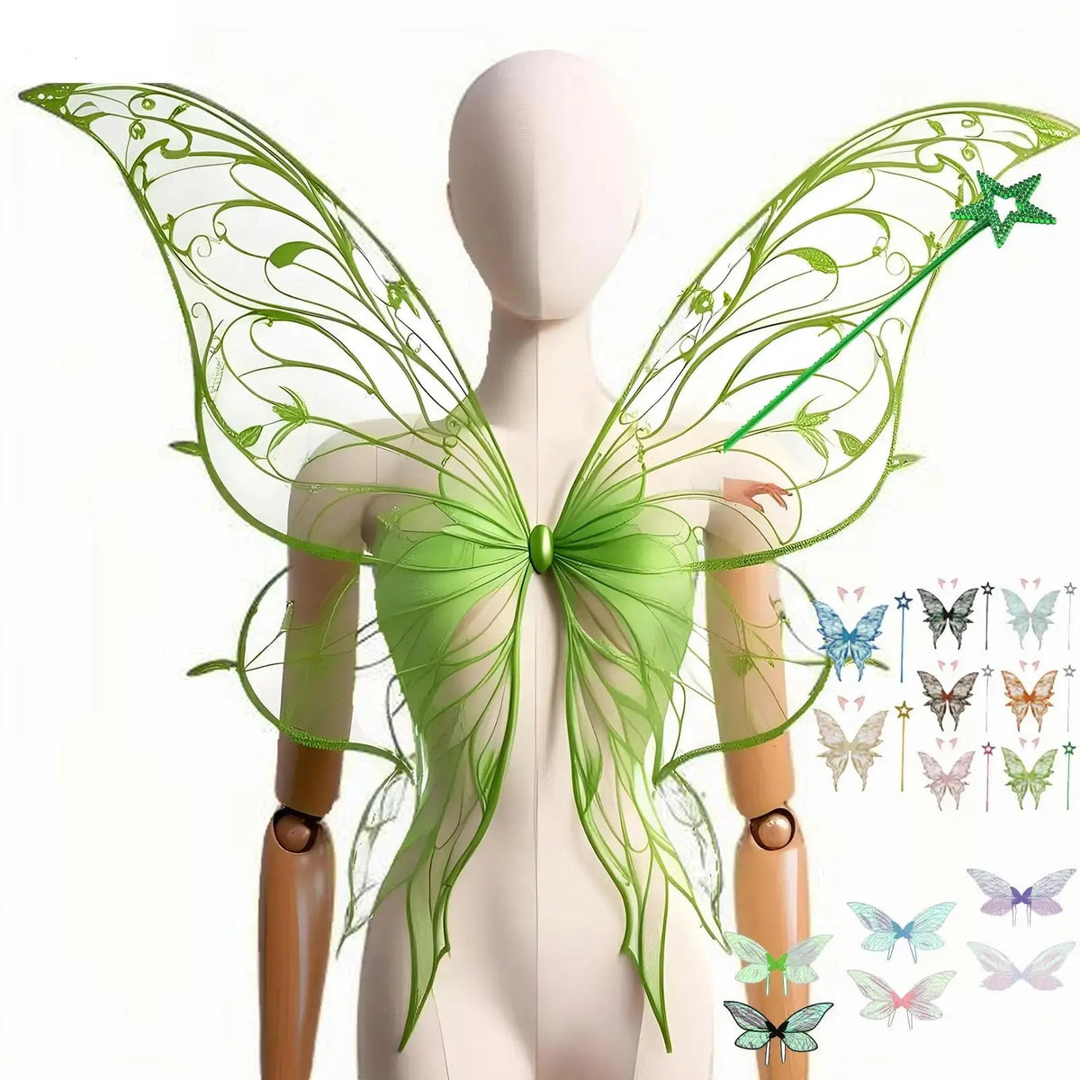 Fairy Elf Ears, Wings and Wands Cosplay Accessories