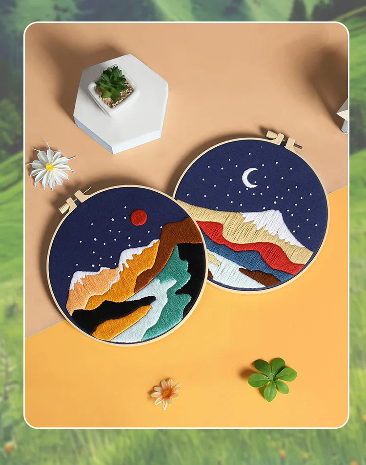 Scenery Embroidery DIY Set for Beginners
