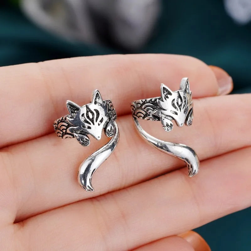 Fox Ear Cuffs Non-piercing Clip Earrings