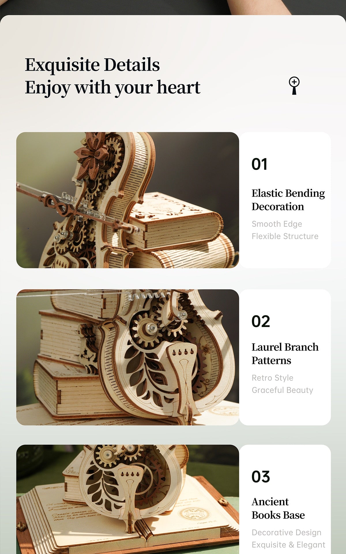 Magic Cello Music Box DIY Wooden Model Kit