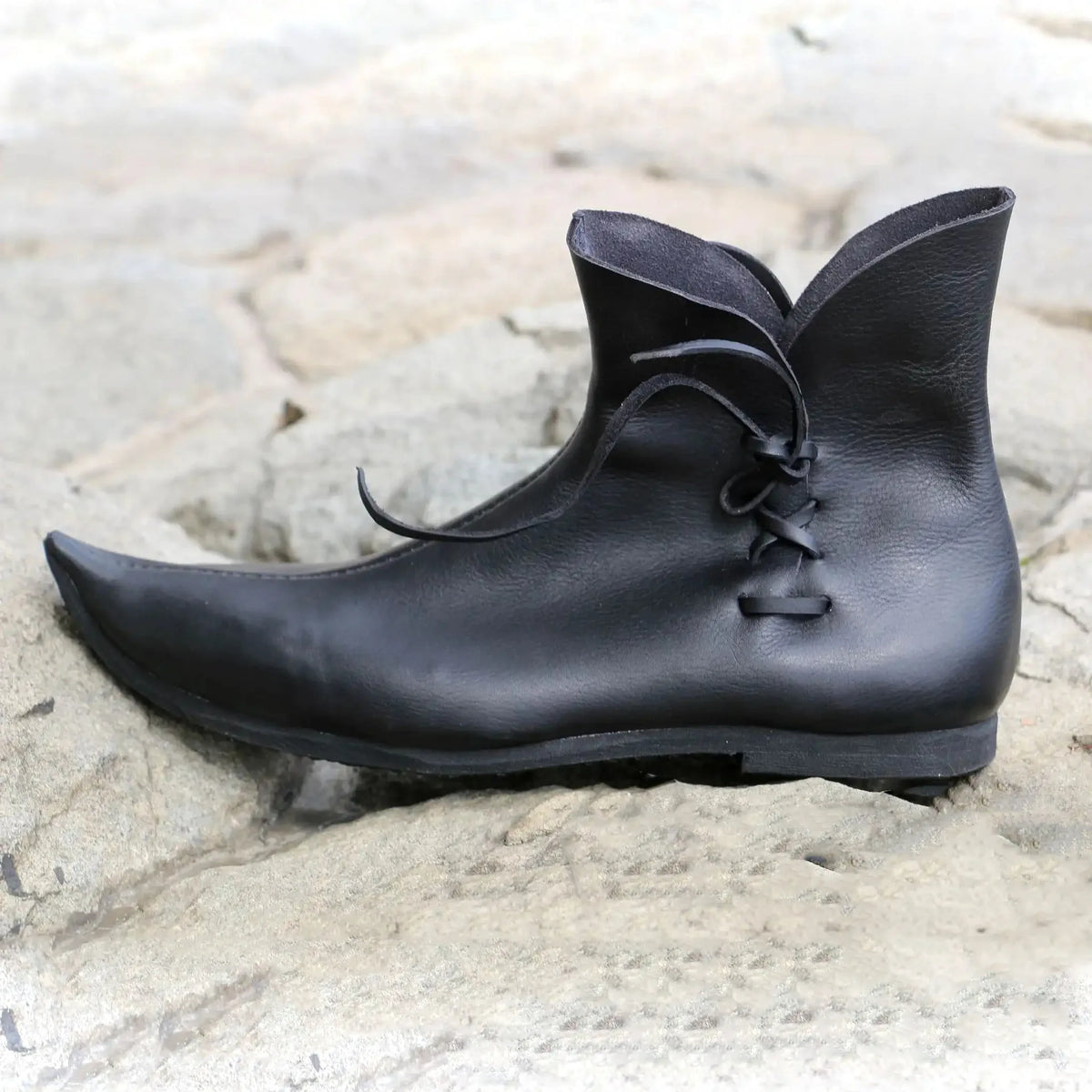 Pointy Crakows Medieval Faux Leather Poulaine For Nobles Renaissance Cosplay