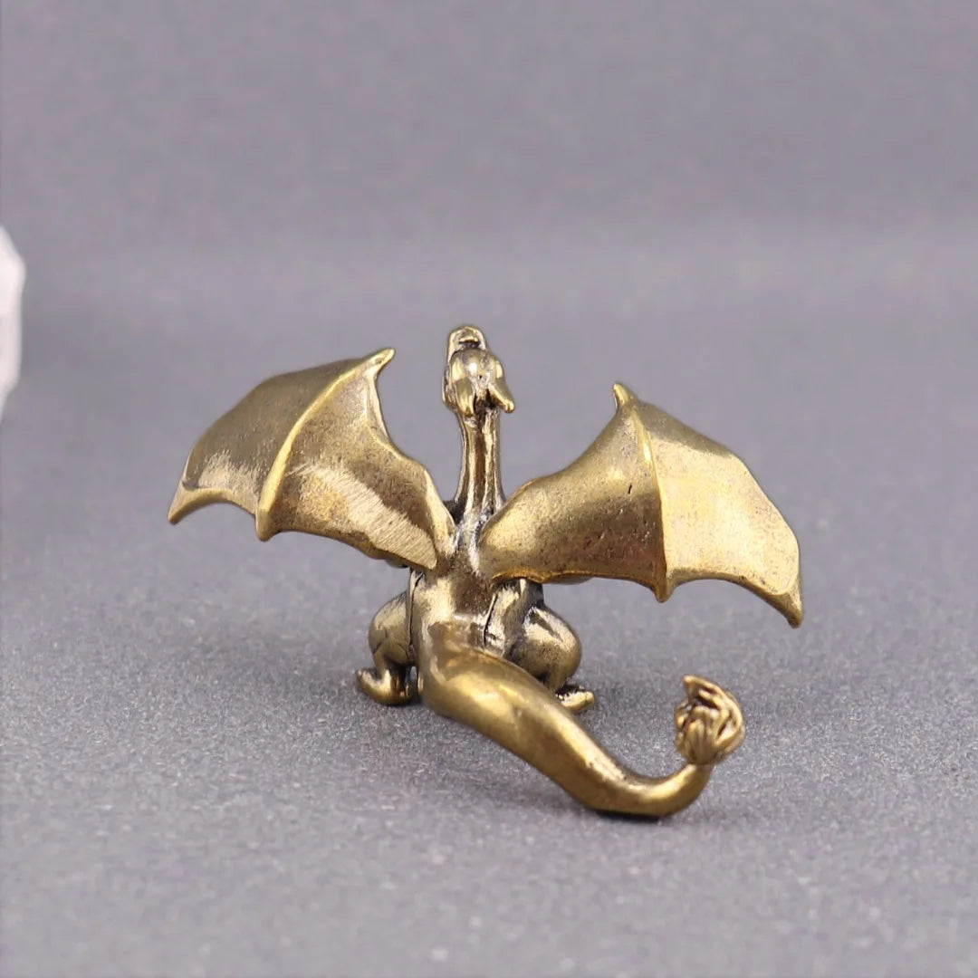 Flying Dragon BrassFigurines Tea Pet