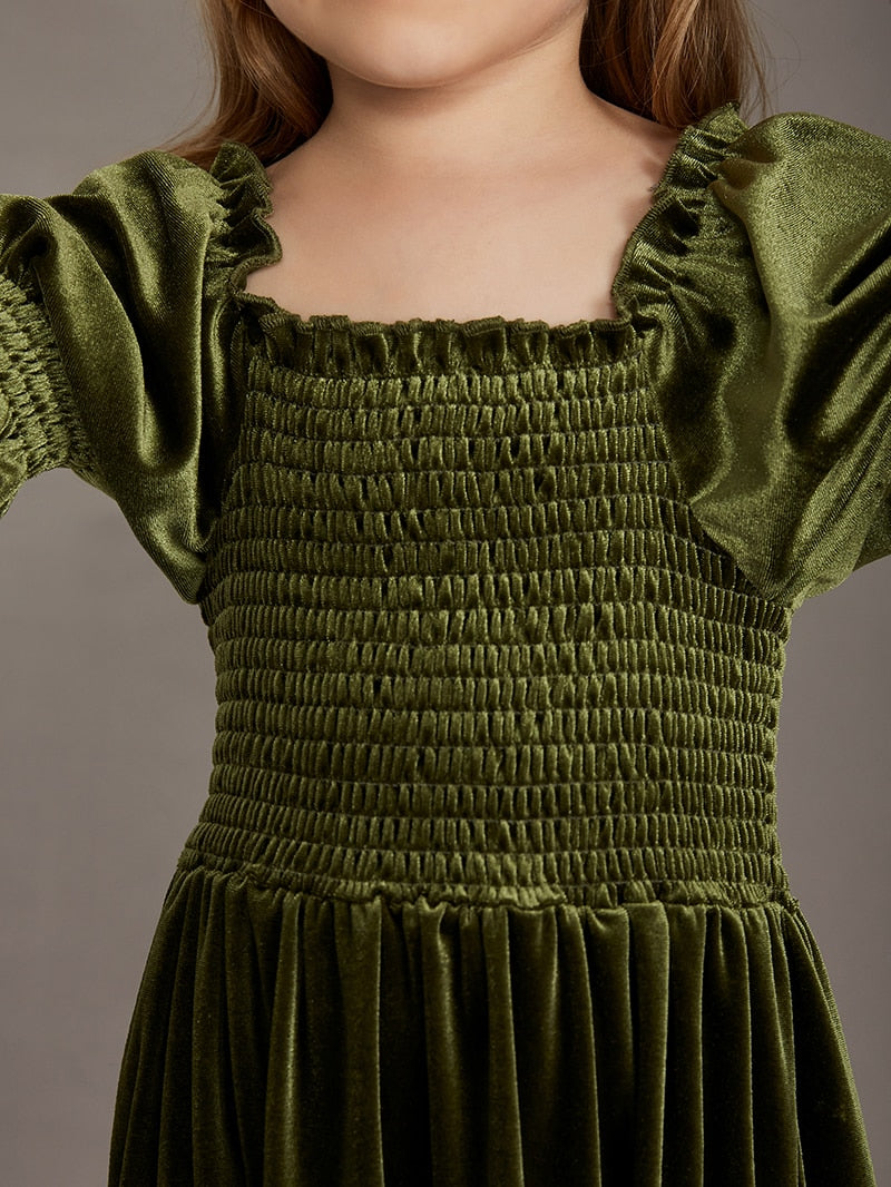 Girls Velvet Photoshoot Dresses
